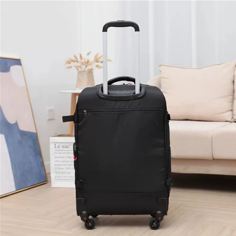 다기능 보딩 트롤리 여행 가방 패션 경량 백팩, 남녀 공용 노트북 SLR 카메라 수하물 가방
