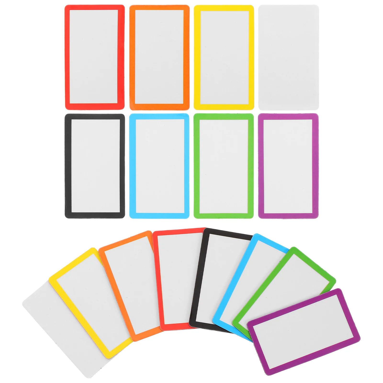 40 قطعة من علامات الأسماء المغناطيسية القابلة للكتابة، ملصقات المسح الجاف الملونة للسبورة البيضاء للاستخدام المنزلي، مغناطيس المسح الجاف #5