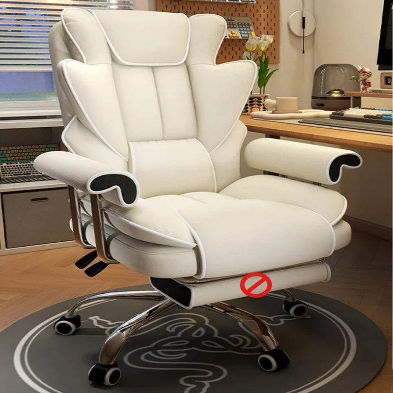 Editor Nordic Office Chair Gaming Kawaii Ergonomic Waiting Office Chairs Swivel Vanity Silla Oficina Ergonomica House Furniture