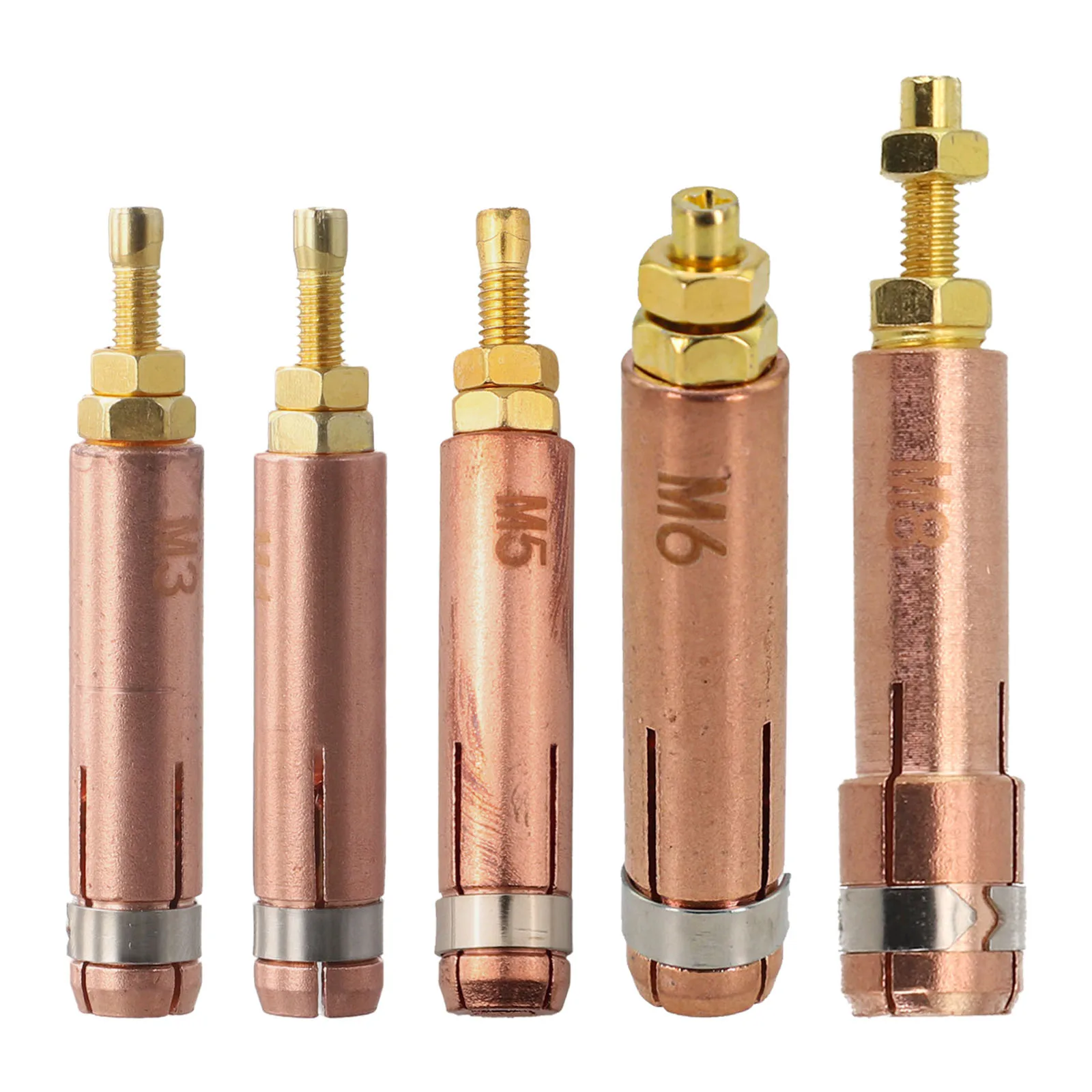 

1 шт. медный цанговый патрон M3/4/5/6/8 для сварочного аппарата конденсаторной сварки (CD) и аппаратов для приварки шпилек