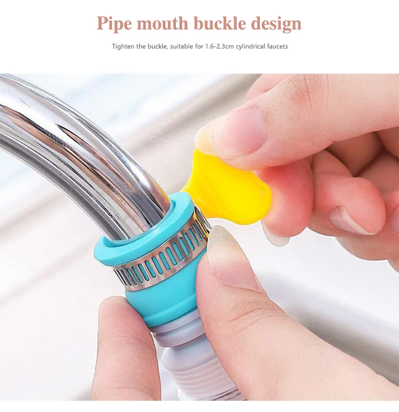 Universal 360-Grad-Drehung Wasserhahn Bubbler Schwenkbar Wasser Sparen Economizer Kopf Dusche Küche Wasserhahn Düse Adapter Waschbecken Zubehör – Detail 6