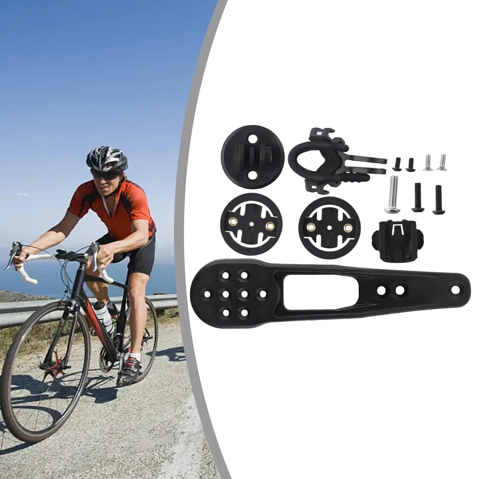 AliExpress NONE Road Bike Bicycle Handlebar Computer Mount For Canyon H31 CP10 CP20 For Garmin /Bryton/Cateye 4XBases /1XLight Mount Tools
