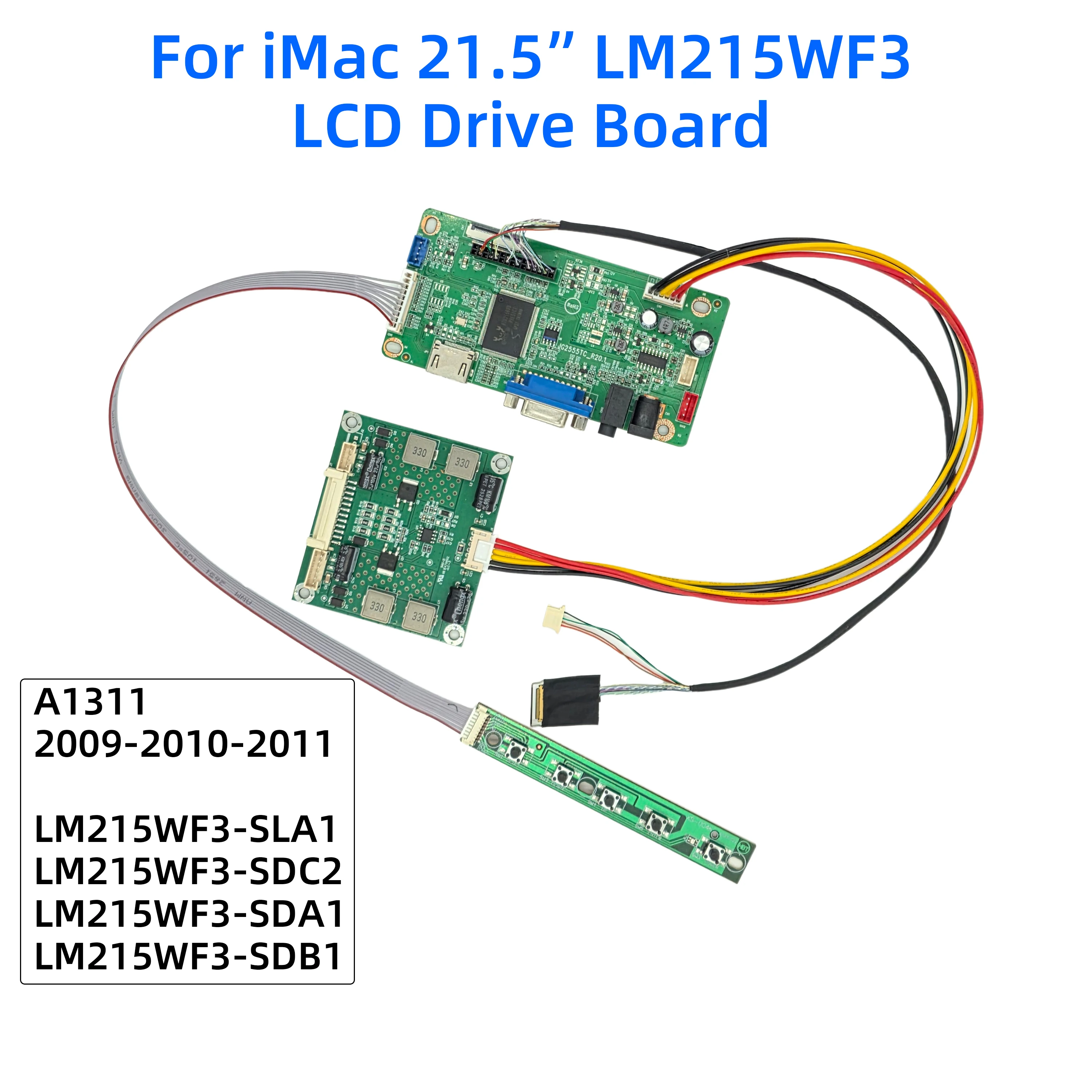 Voor 21.5 "iMac A1311 LM215WF3 SLA1 SDA1 SDB1 SDC2 Scherm Driver Board 2009 2010 2011 LCD Controller Board