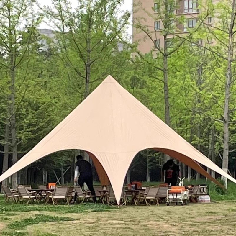 

Tom Auto10-50 Persons 10m Camping Beach Sun Shade Shelter Outdoor Waterproof Canvas Fabric Canopy Star Wedding Stretch Tents for