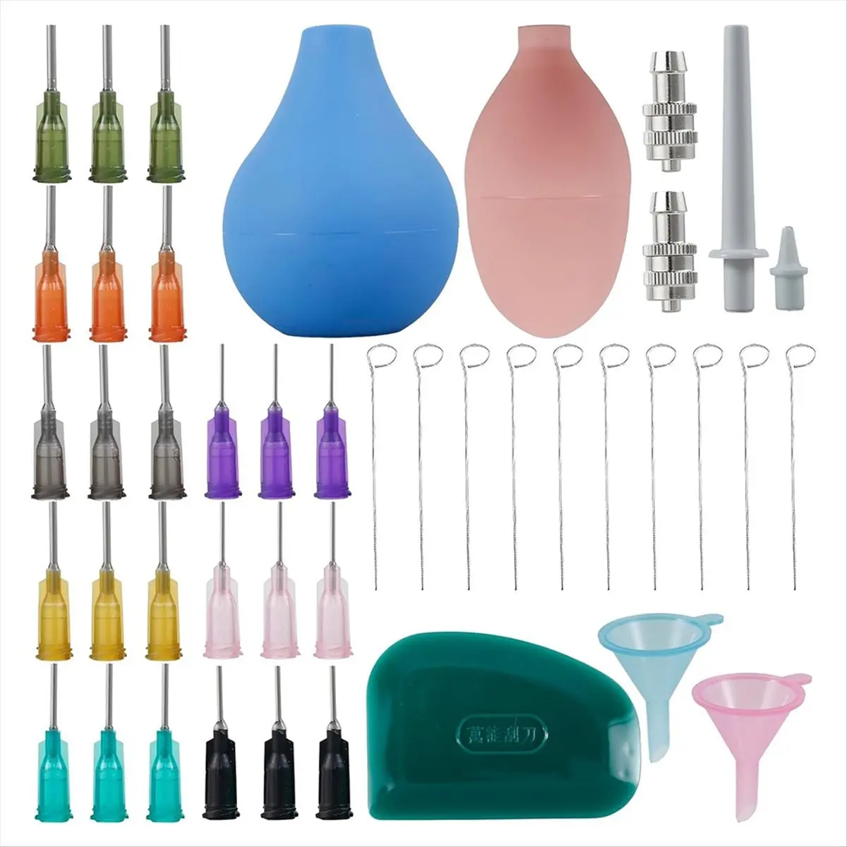 DT38 Pottery Applicator Set, Pottery Tools Tips Applicator Slip Trailer Bottles for Pottery Glaze Slip