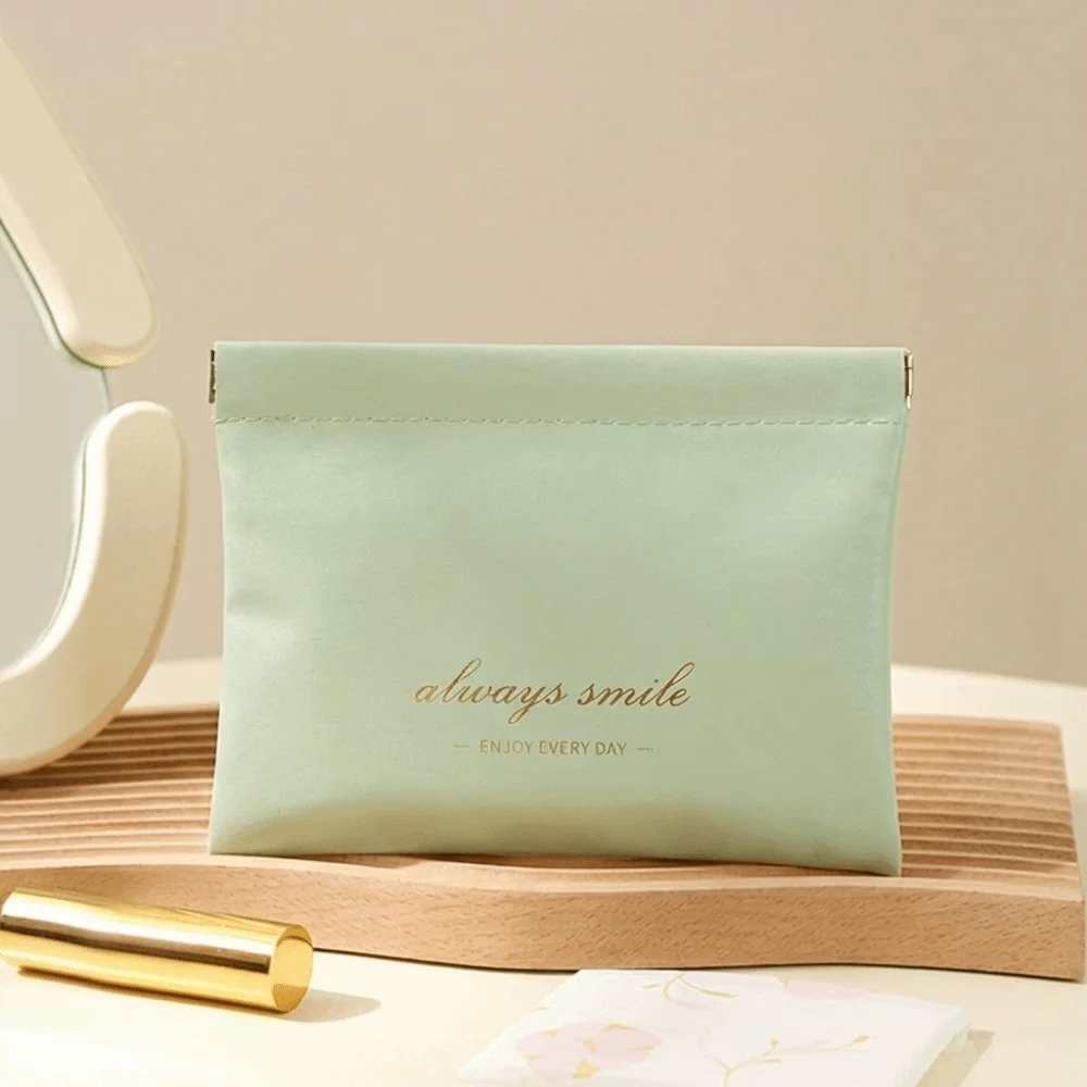 

Модная простая косметичка для помады, портативный мини-органайзер для косметики, сумочка из ПУ для путешествий, для женщин и девушек