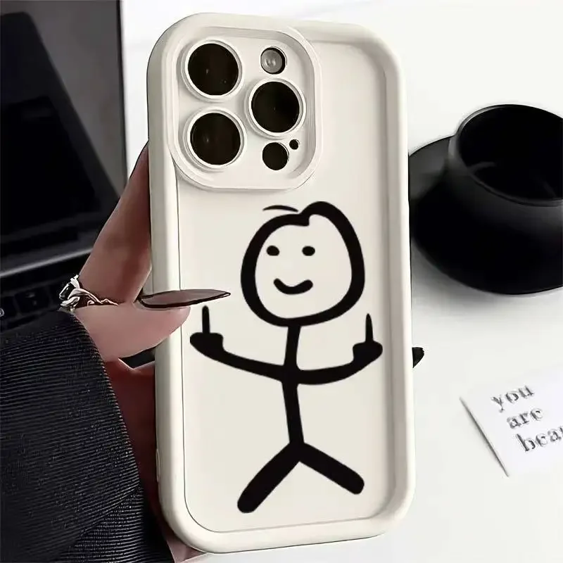 Funda de teléfono de dibujos animados Matchman o IPhone 14, 12, 11, 13, 15 Pro Max, 11 Pro, X, XR, XS Max, 8, 7, 14, 15 Plus, SE