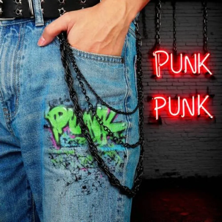 Jeans Chains for Men Hip-hop E - Jeans Pants Fashion Men บทวิจารณ์และราคา