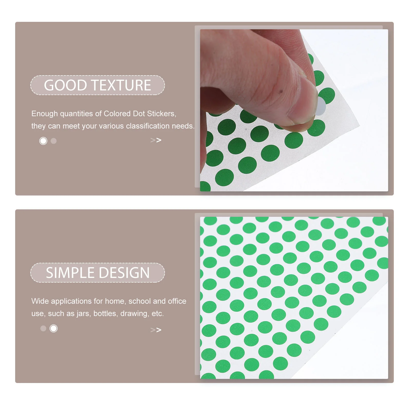 15 Sheets Label Sticker Circle Stickers Classified Round Number Adhesive Dot Labels Small Color Classify Colorful Colored