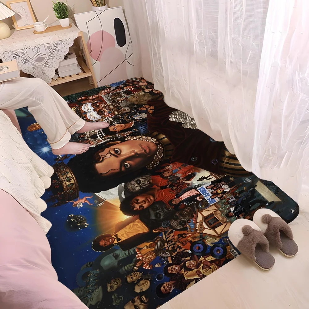 Michael Jackson Room Mats Washable Non-Slip Living Room Sofa Chairs Area Mat Kitchen Alfombra