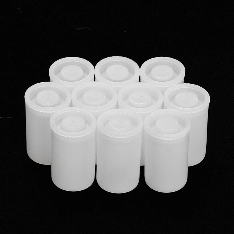 10Pcs Multifunction Empty Bottle with Lid 35mm Film Cans Refillable Container Watercolor Paint Pigment Box Palette DIY Craft