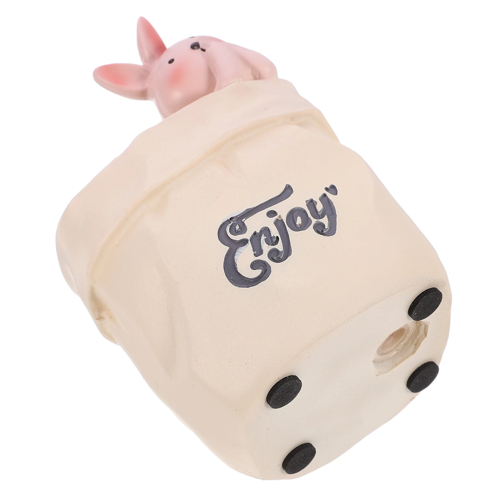 

Rabbit Paper Bag Pen Holder Organiser Office Desk Caddy Animal Holders Desktop Decor Unique