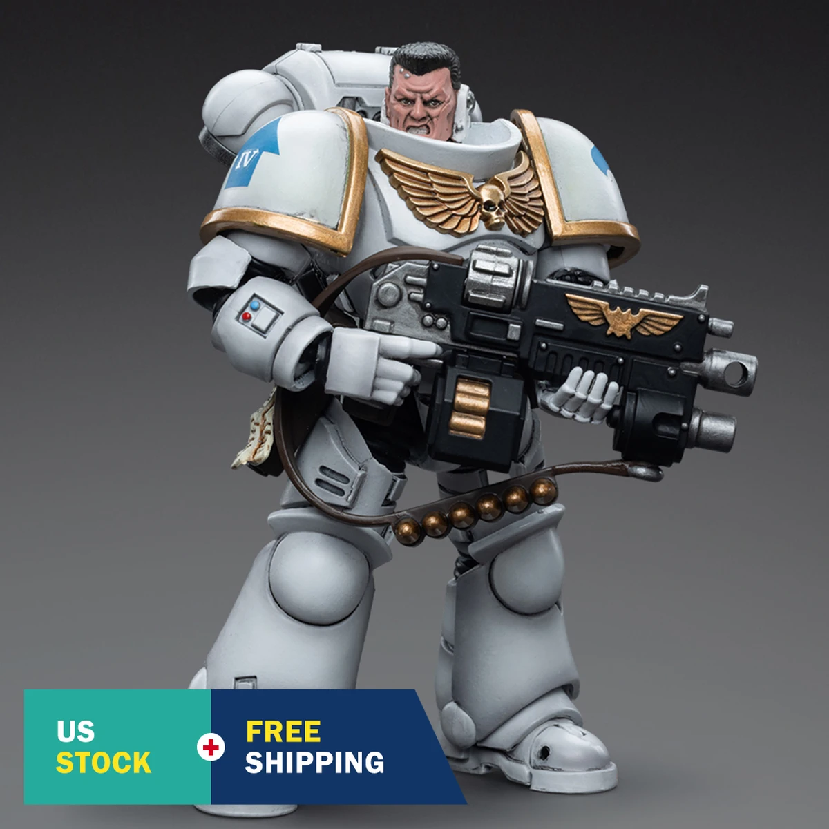 

HIPLAY JOYTOY Warhammer 40,000 JT6847 Космические десантники White Consuls Intercessors 01, масштаб 1/18, фигурка