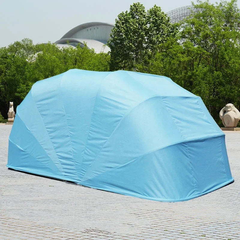 Parking Shelter Carport Garages Outdoor Steel Structure Retractable Canopy Portable Sunshade Folding Garage Car Tent