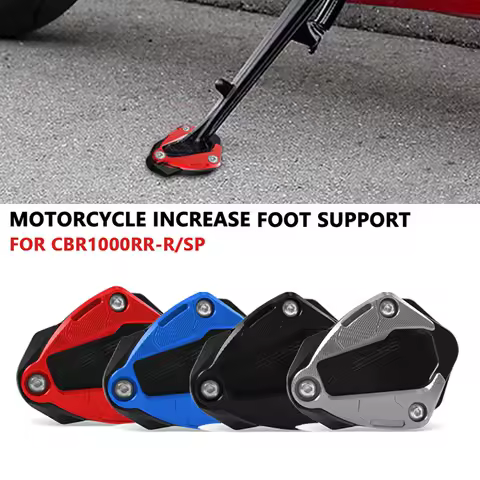 For Motorcycle Side Stand Extension Bracket Enlarged Plate Foot Stand CBR1000RRR SP CBR1000 RR-R Fireblade 2020-2025 2024 2023