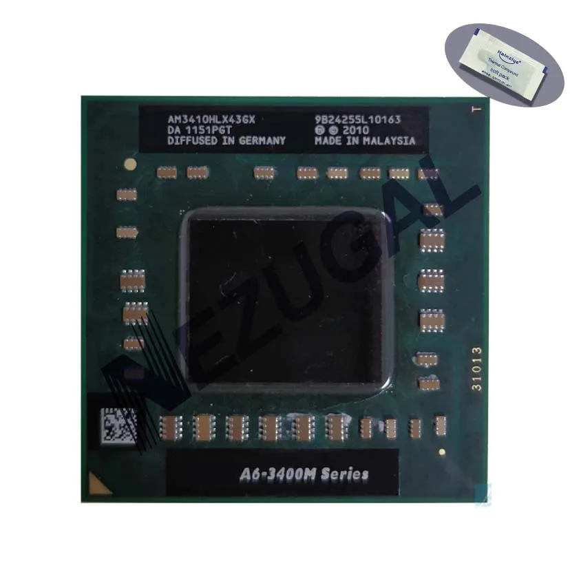 

A6-3410MX A6 3410MX AM3410HLX43GX 1,6 ГГц четырехъядерный 4M 45 Вт Разъем FM1 ЦПУ процессор
