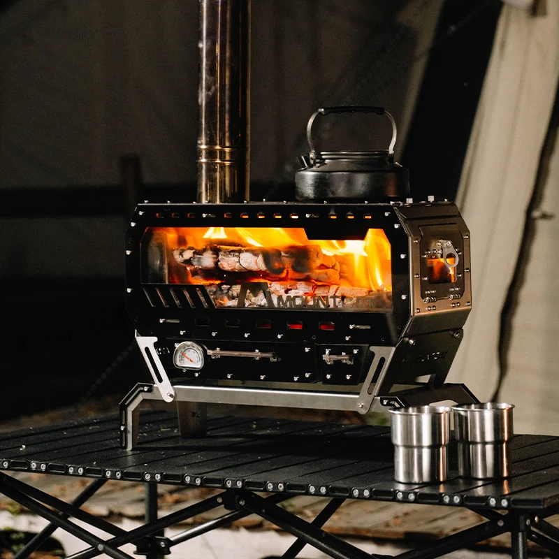 

Многофункциональная уличная дровяная печь, оборудование для обогрева палаток, портативная печь-плита и камин из нержавеющей стали 304