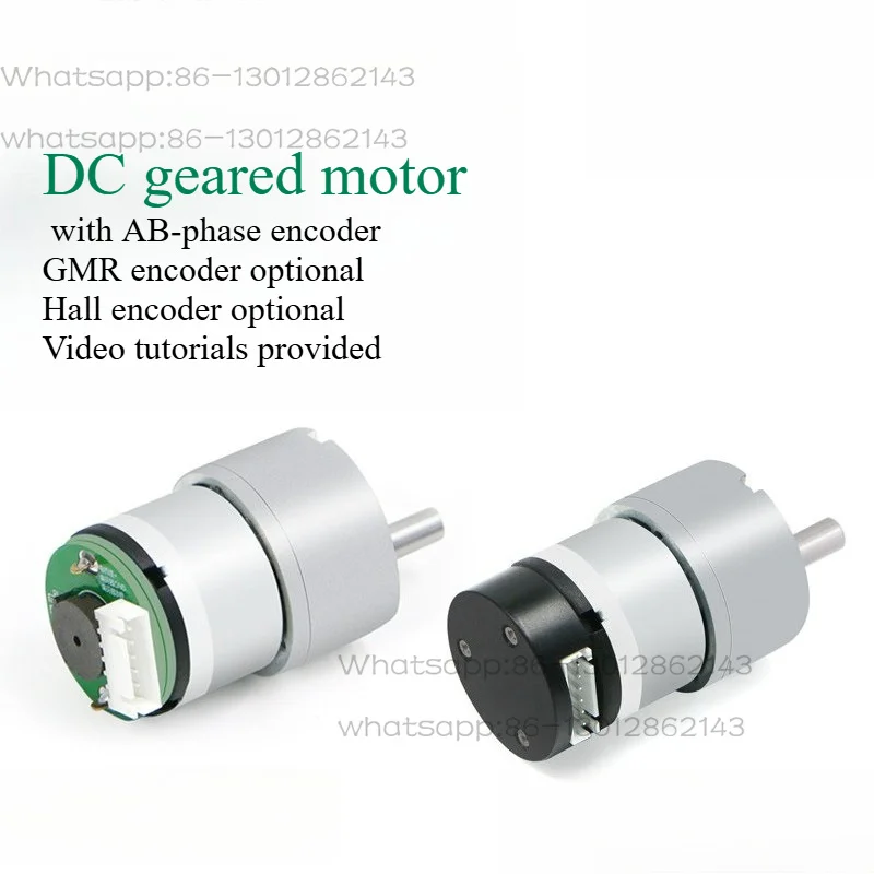 DC Geared Motor with Hall/Magnetic Speed Encoder AB Phase Output for Two-Wheel Self Balancing Robot MG513