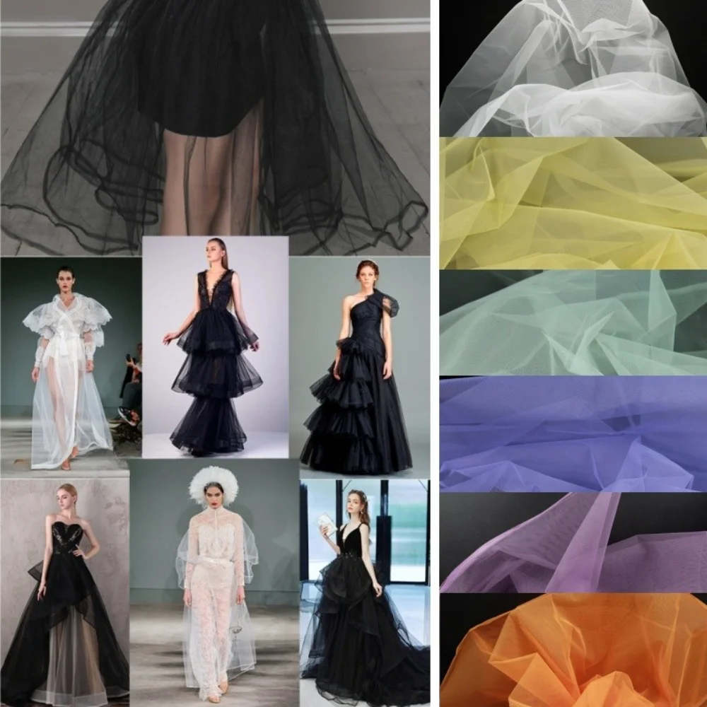 

Твердая сетчатая ткань, очень жесткая пушистая юбка, поддержка сцены, украшение, марля по метрам, ткань для шитья своими руками, чистый полиэстер, материал