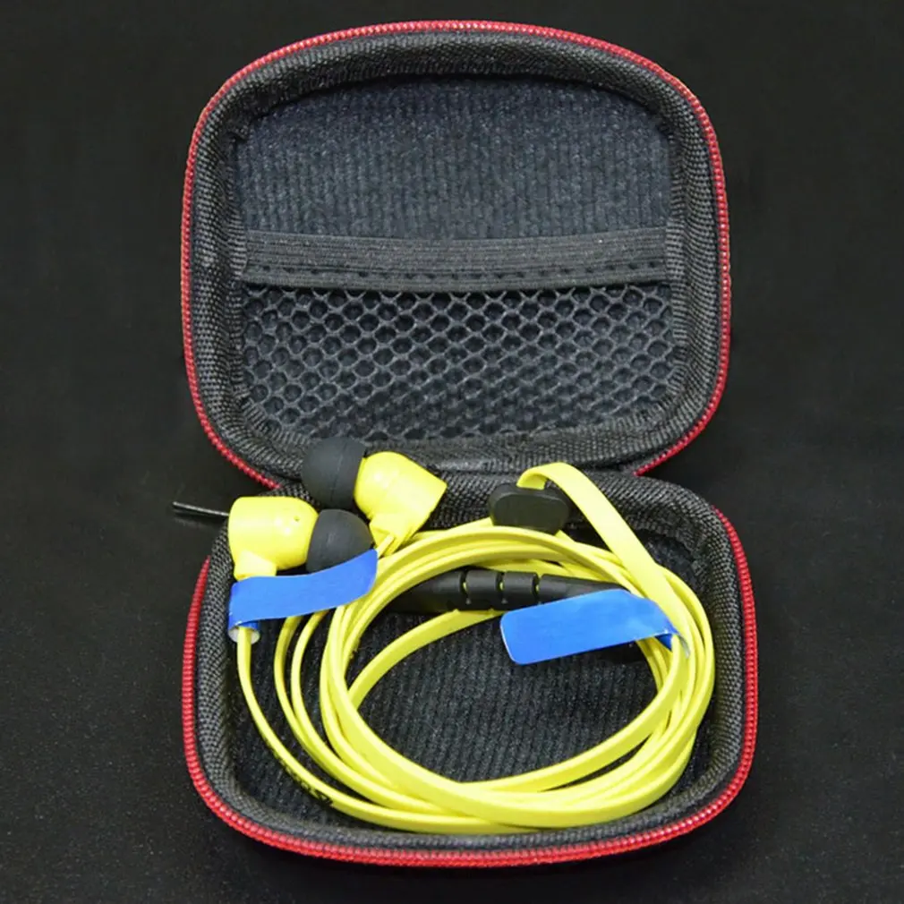 Hot Portable Nylon Earphone Case Headset Organizer Carrying Hard Case Winder Stretch Earbud Storage Case Dropshipping Wholesale