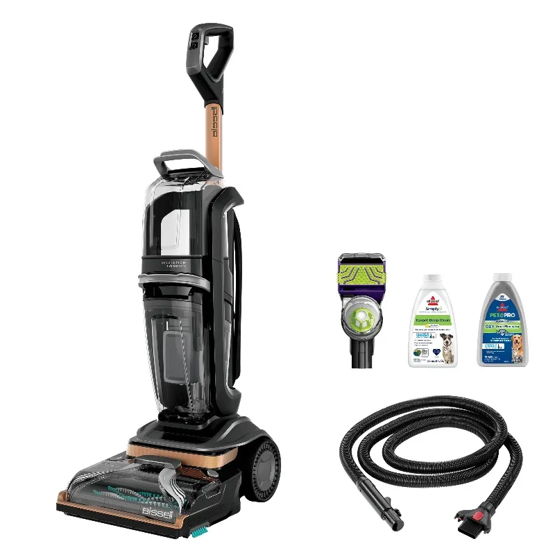 BISSELL Revolution HydroSteam Carpet Cleaner, 3428 & BISSELL Advanced Pro Max Clean + Protect Deep Cleaning Carpet Formula,