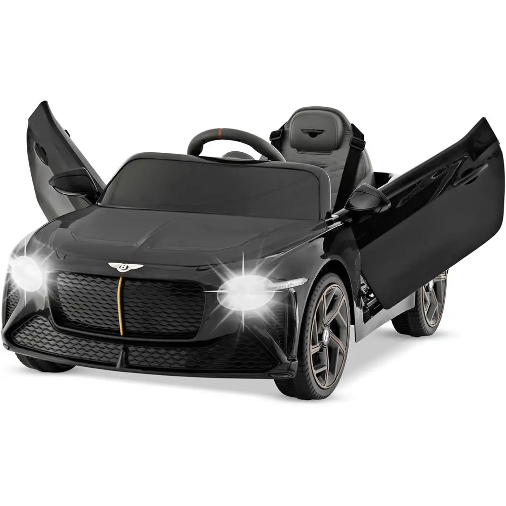 Ride on Car, 12V Licensed Bentley Bacalar Battery Powered Kids' Electric Vehicles w/Remote Control, Scissor Doors, Black