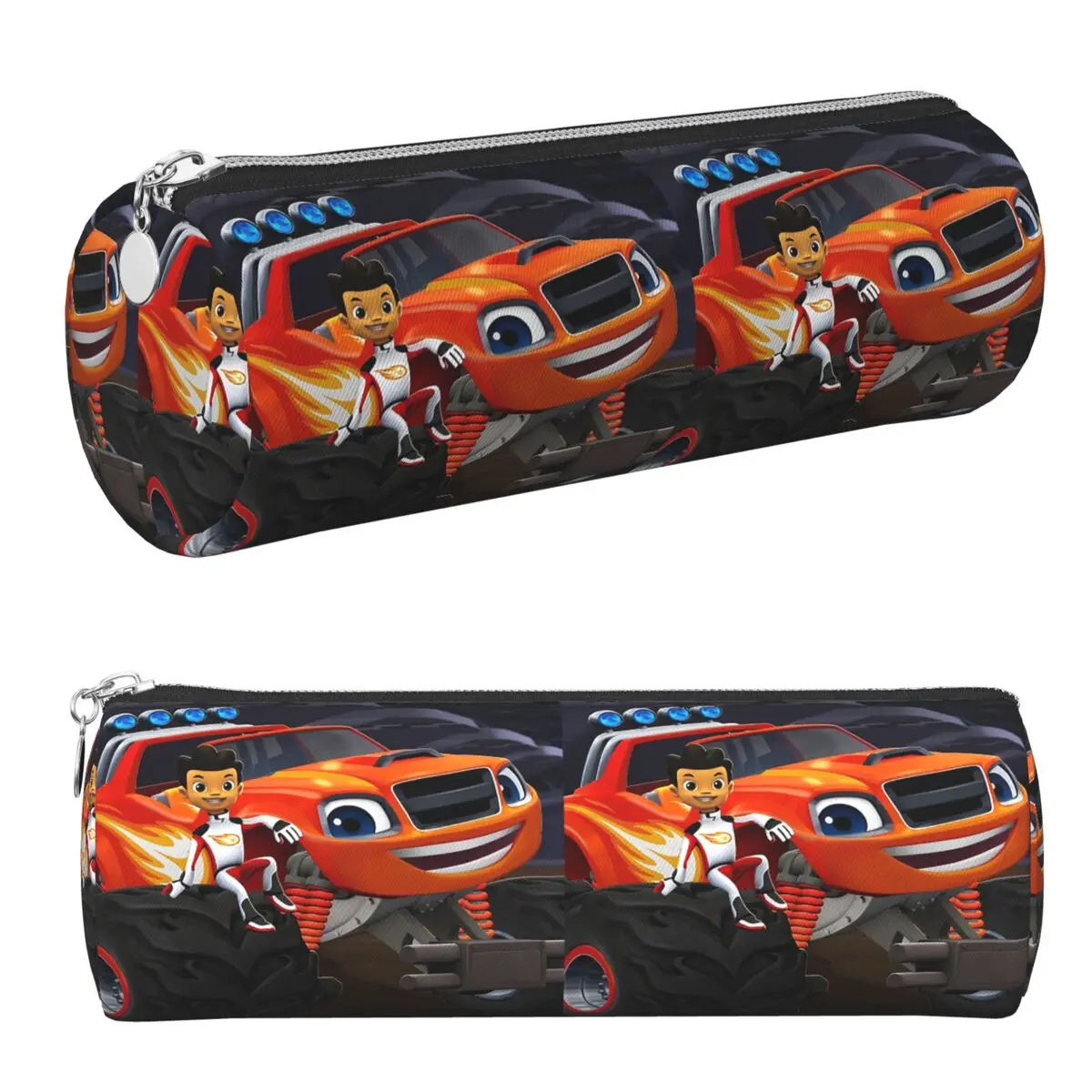 Blaze And The Monster Machines Pencil Case Pencil Pouch Cylinder Pen Box Pencil Bag for Boy Girl School