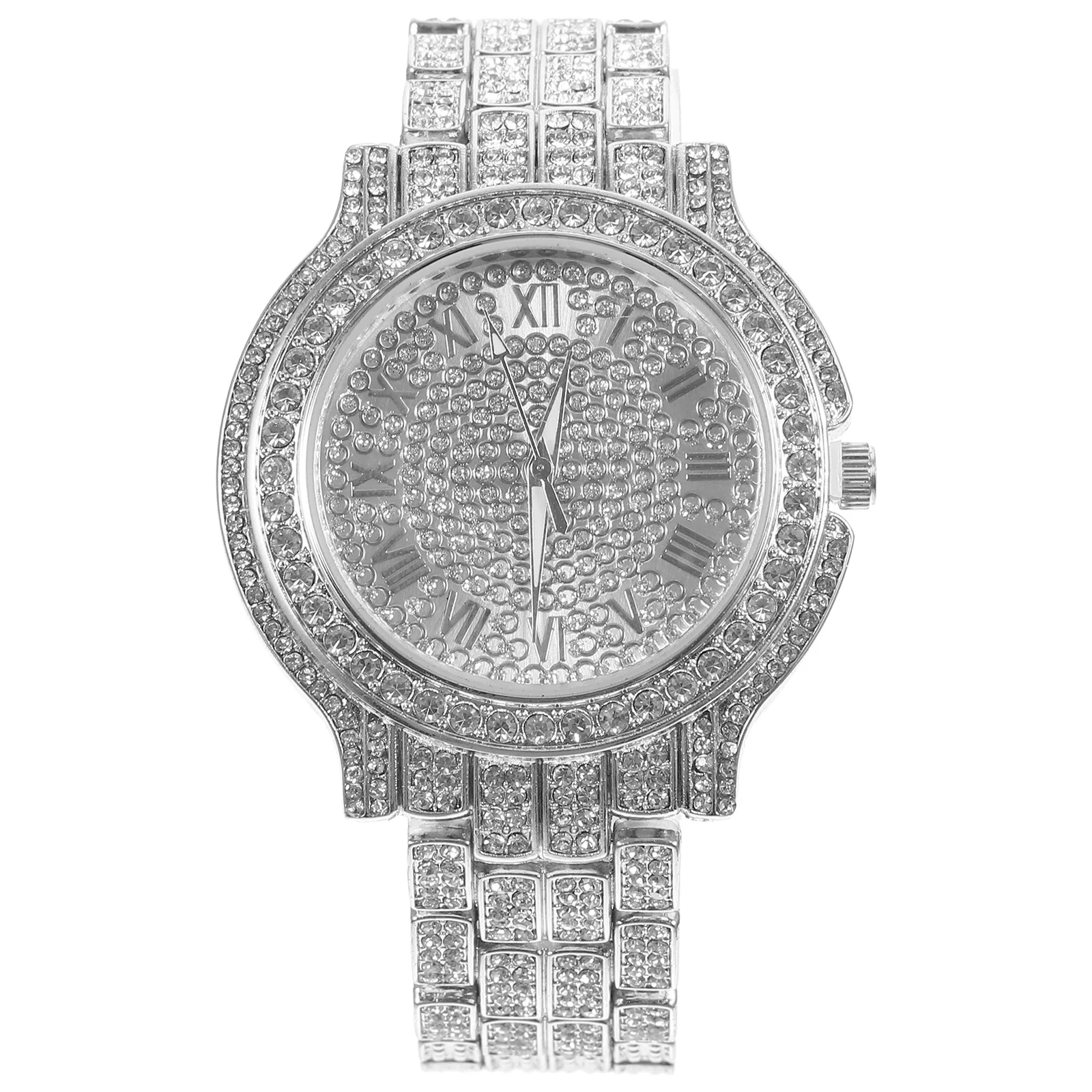 

Rhinestone Ladies Watch Quartz Wrist Watch Decorative Rhinestones Encrusted Sparkling High Grade Movement Energy Saving Stylish
