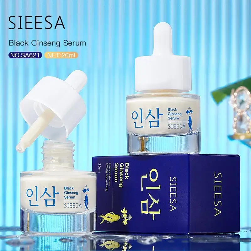 1/2pcs Black Ginseng Anti-aging Essence Natural Collagen Rejuvenation Anti Wrinkle Moisturizing Facial Serum Skin Care Makeup