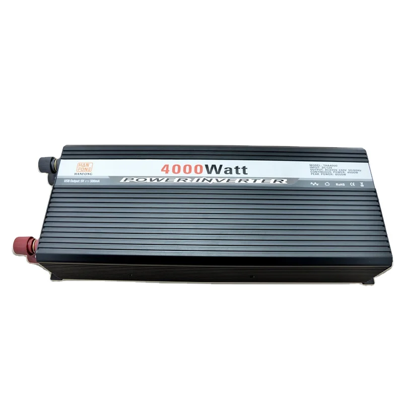 China Inverter Manufacturer Product High Quality Modify Sine Inverter 4000w Load LED Lighting Air -Conditioner RV Refrigerator U