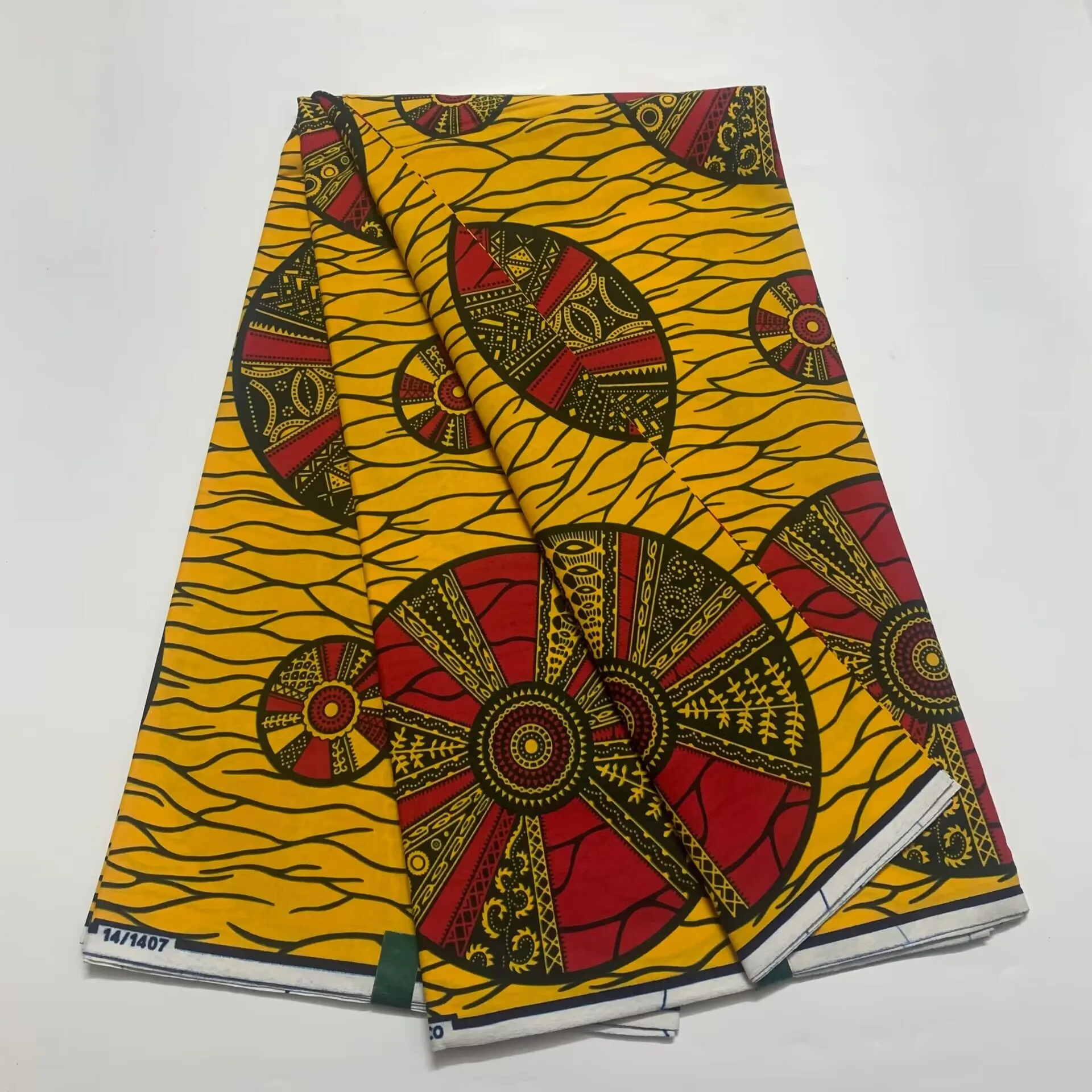 Ankara Wax Fabric 2024 High Quality Pagne Wax Print 100% Cotton Soft Guaranteed Veritable African Real Wax Fabric For Dresses