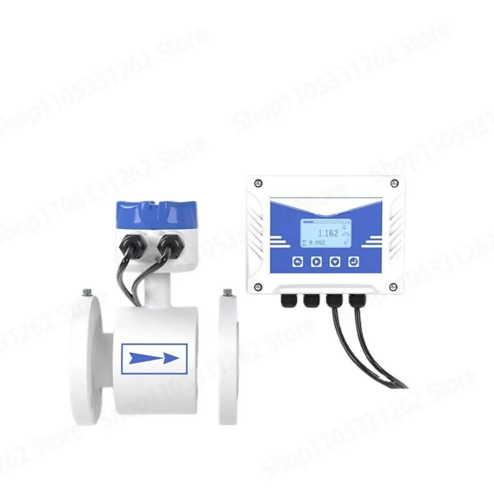 Split Type Electromagnetic Flow Meter Stainless Steel Pipe Sensor For Sewage Liquid Water Measurement DN50  DN100 DN400