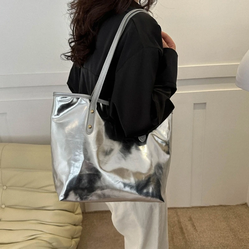 Fashion Tote Handbag Top Handle Bag Large Capacity Shopper Shoulder Bag Casual Shopping Bag