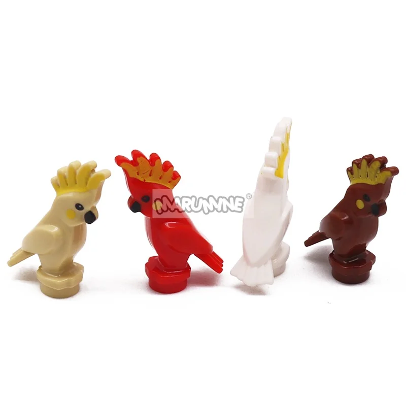 Marumine 10 SZTUK Klocki Konstrukcyjne Papuga MOC Zestaw do Składania Puzzle dla Dzieci Chłopców Dziewcząt Kreatywna Edukacyjna Zabawka Konstrukcyjna STEM