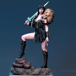 1/24 75mm  1/18 100mm Resin Princess Warrior Sculpture Figure Unpainted No Color RW-1199