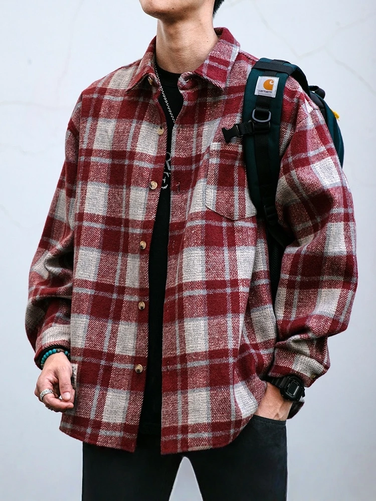 Herren Hemd American Vintage P – Flannel Plaid Shirt Heavy Weight Bewertung und Preis