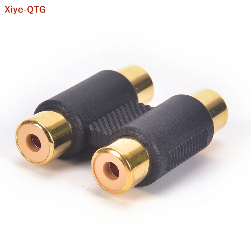 

Горячая новинка! Двойной RCA-адаптер (2xRCA) с разъемами типа «мама-мама» для аудио- и видеосигналов, золотой.