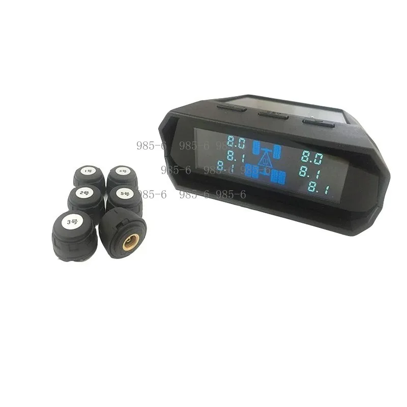 High Precision TPMS Tire Pressure Monitor, 6 Wheel Wireless External Alarm for Truck Coach and RV