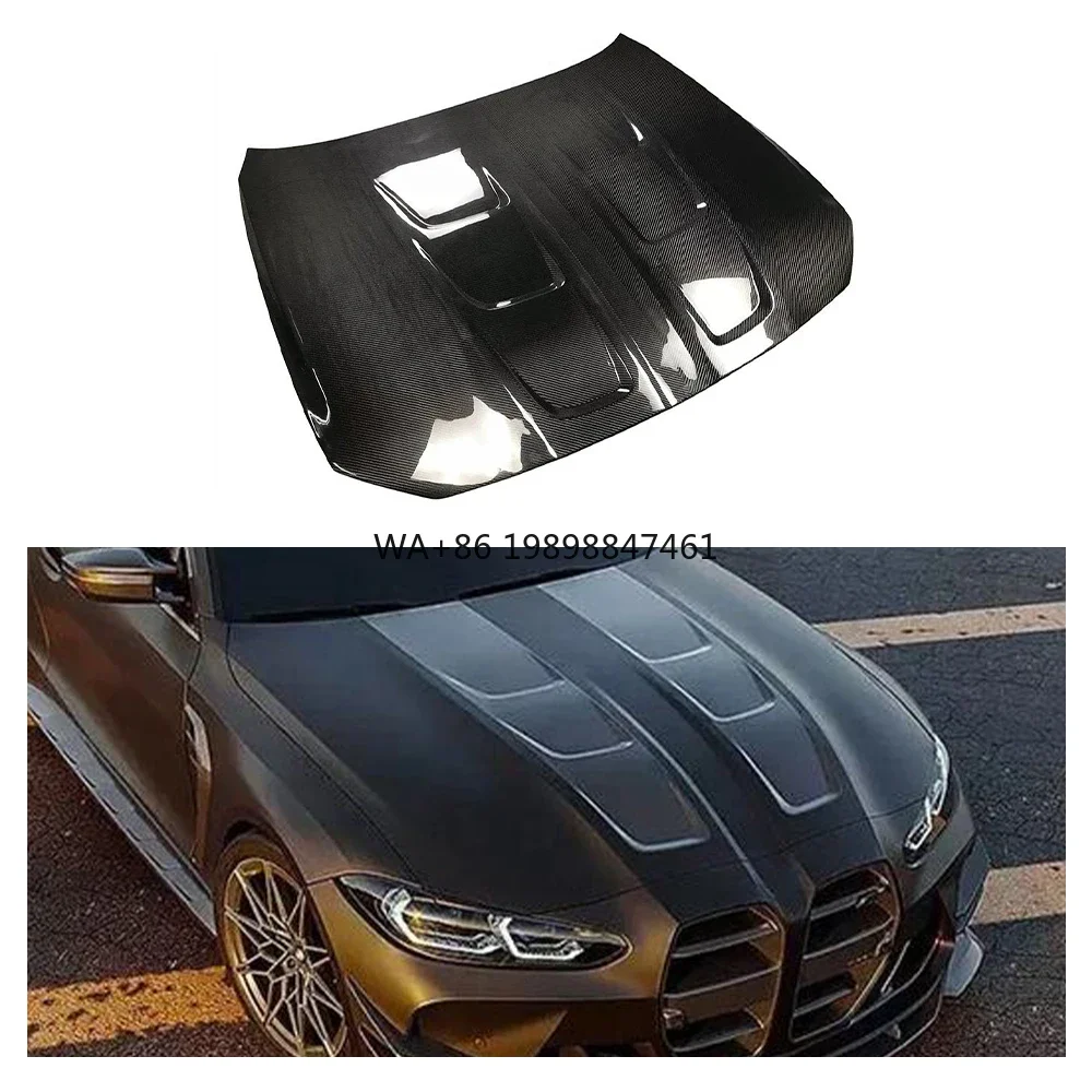 

AC Style Dry Carbon Fibre Engine Hood Bonnet for BMW M3 G80 M4 G82 2020+ High Quality Engine Cover