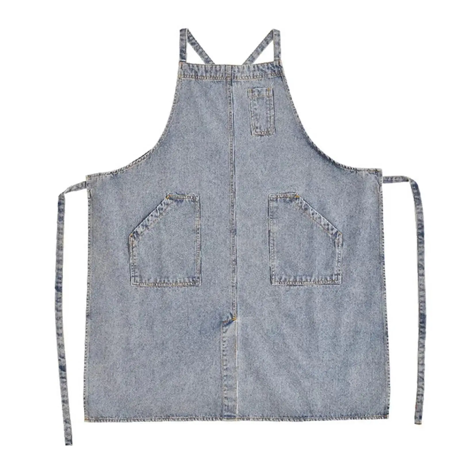 

Women's Full Body Denim Pinafore, Oil Resistant, Kitchen Apron, Home, Gardening, Work, Cleaning Accessories