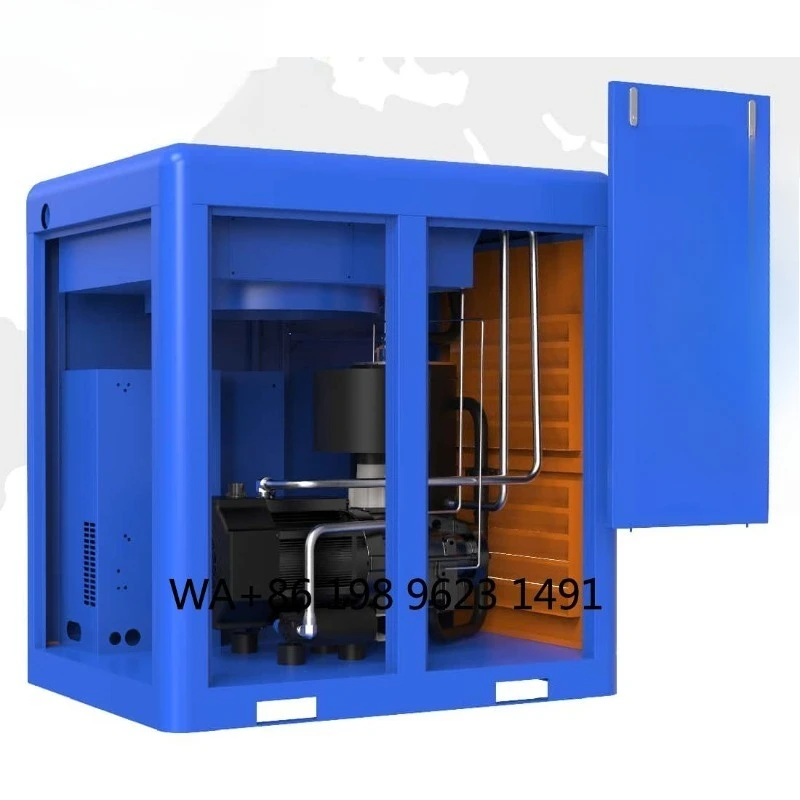 11KW 380V Oil Cooled Permanent Magnet VFD Screw Air Compressor Stationary Industrial Machine With Warranty