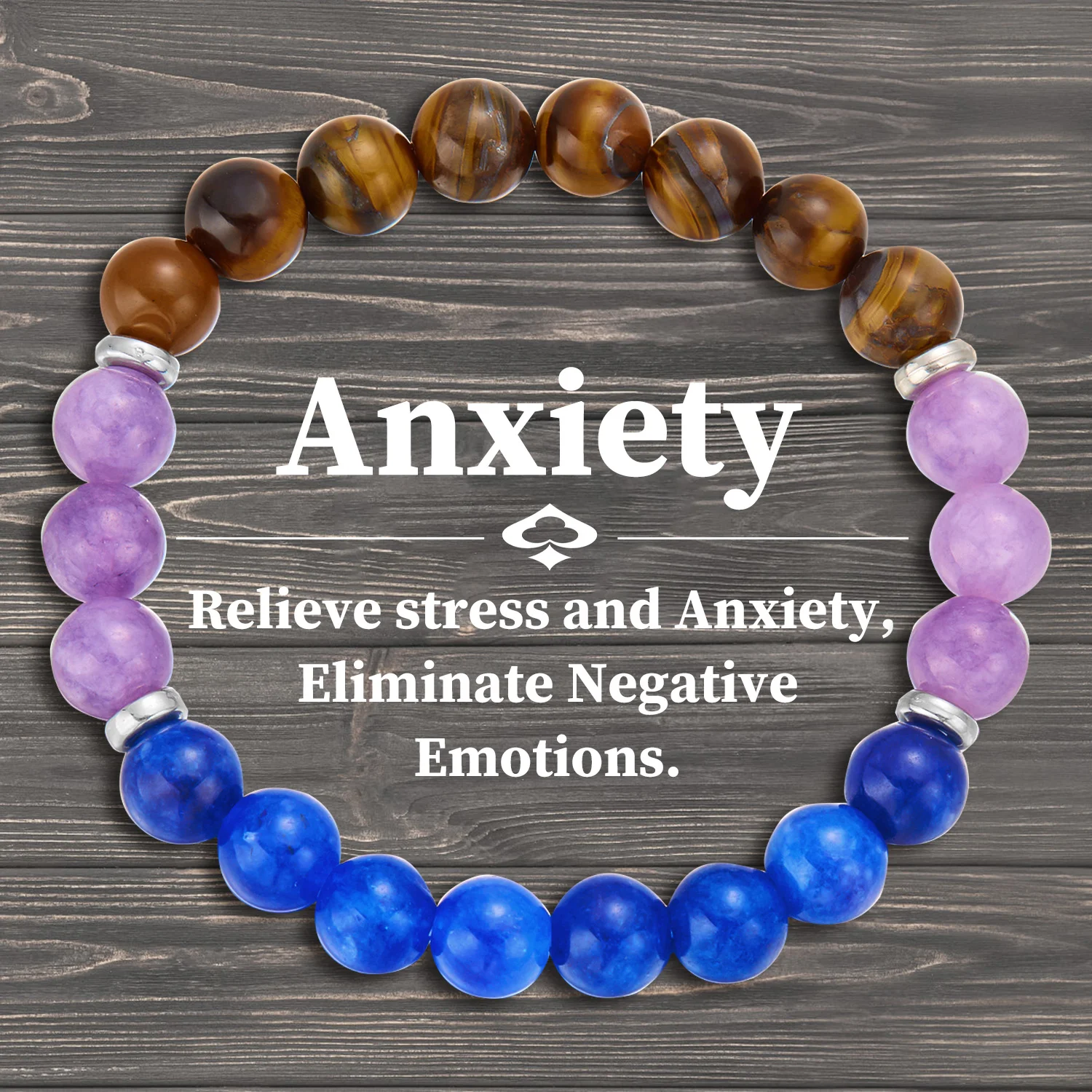Attract Wealth Good Luck Fashion 8mm Natural Stone Beaded Bracelet for Women Bracelet Jewelry Colorful Party Gift