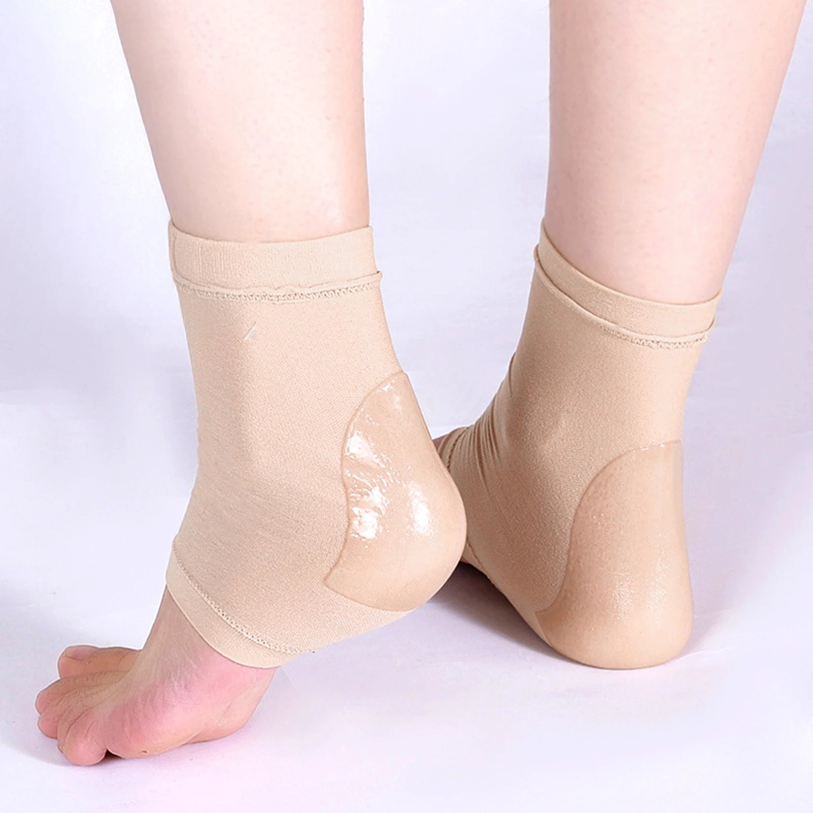 Compression Heel Protective Sleeve Breathable Feet Pain Relief Heel Pads for Heels Men Women Plantar Fasciitis Feet Care
