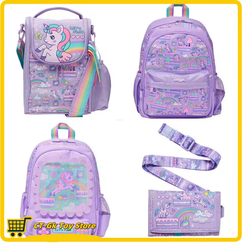 Echte Australien Smiggle Medium Schultasche Kinder Cartoon Rucksack Grundschüler Schulter Freizeit Tasche Brieftasche