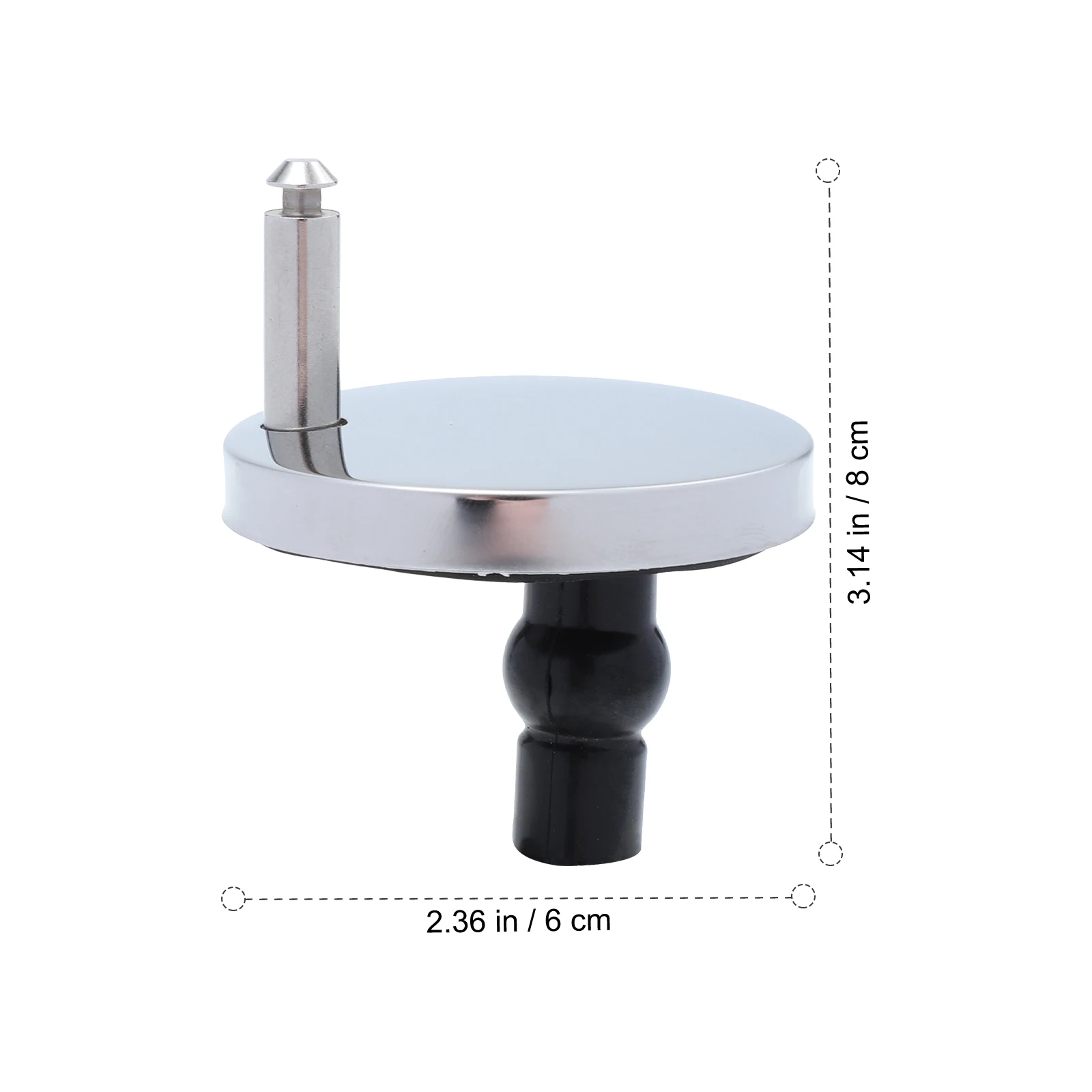 

2 Pcs Toilet Seat Screws Set Stainless Steel Hinges Rubber Material Universal Size Easy Install Bathroom Fixtures