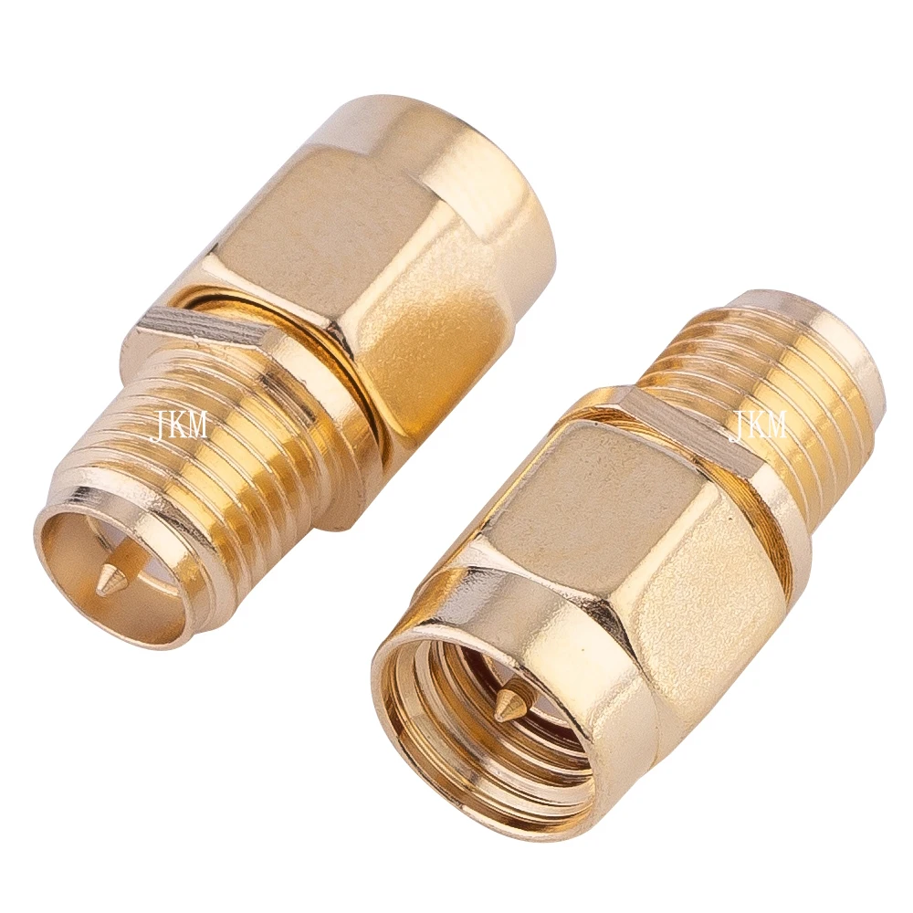 Adaptador Coaxial RF RP SMA macho hembra a RP SMA macho hembra, conector Coaxial, 1 unidad