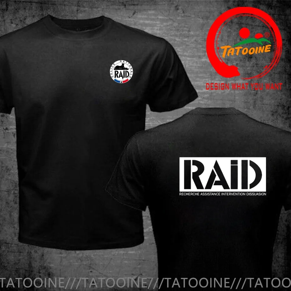 Funny Design France French Special Elite Police Forces GIGN Raid BRI  Shirt Men Fashion Trendy Casual Clothing Stylish Tops