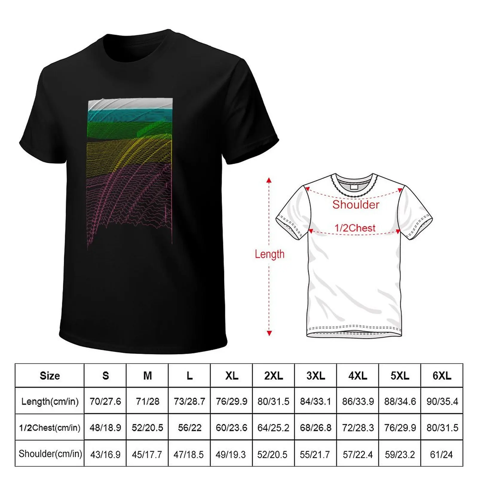 Stacked DESI Spectra (rainbow) T-Shirt Summer Casual Loose T-Shirt