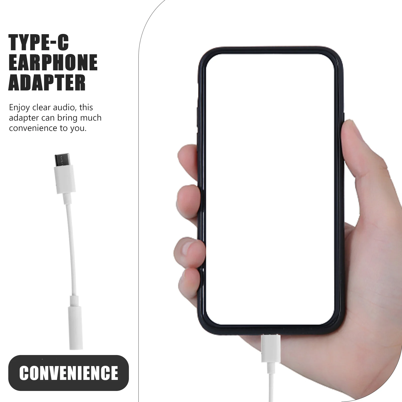 4 Pcs Earphone Typec Adapter Practical Type-c Multi- Functional Adapters Amplifier