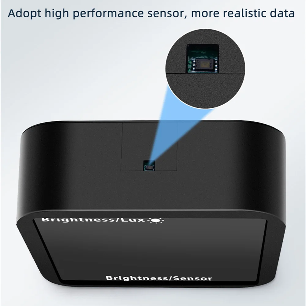 Tuya WiFi Brilho Sensor, Temperatura e Detecção de Umidade, Smart Home Linkage Light Detector, Sensor Llluminance